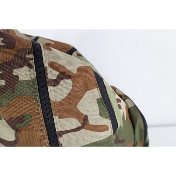 Vintage Roxy Surfing Distressed Spell Out Camouflage Backpack Book Bag Nylon main image 6